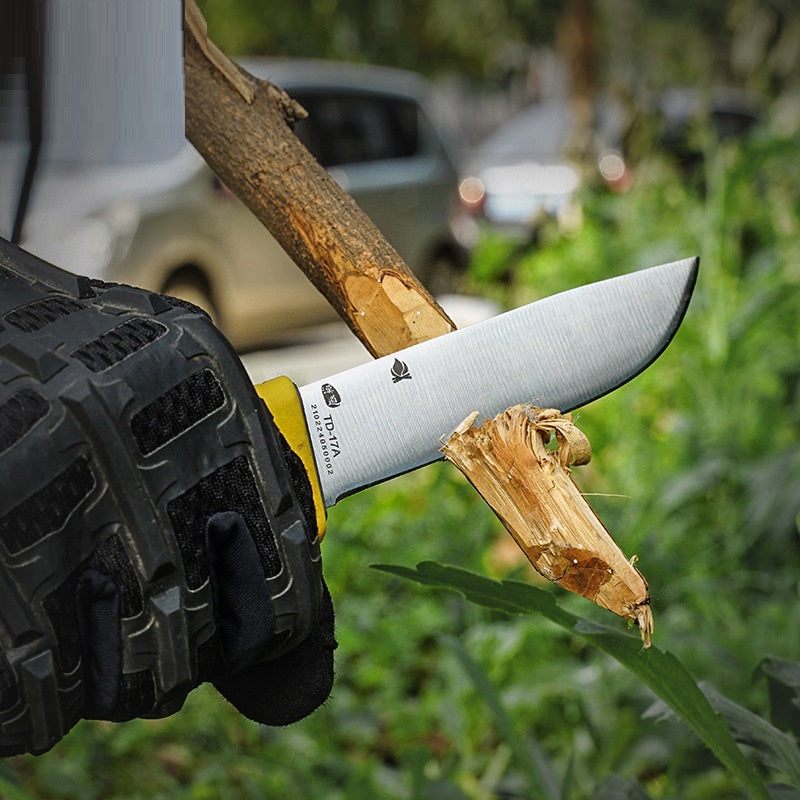 Outdoor Survival Knife – 5Cr15MoV Steel, Self-Defense & Camping