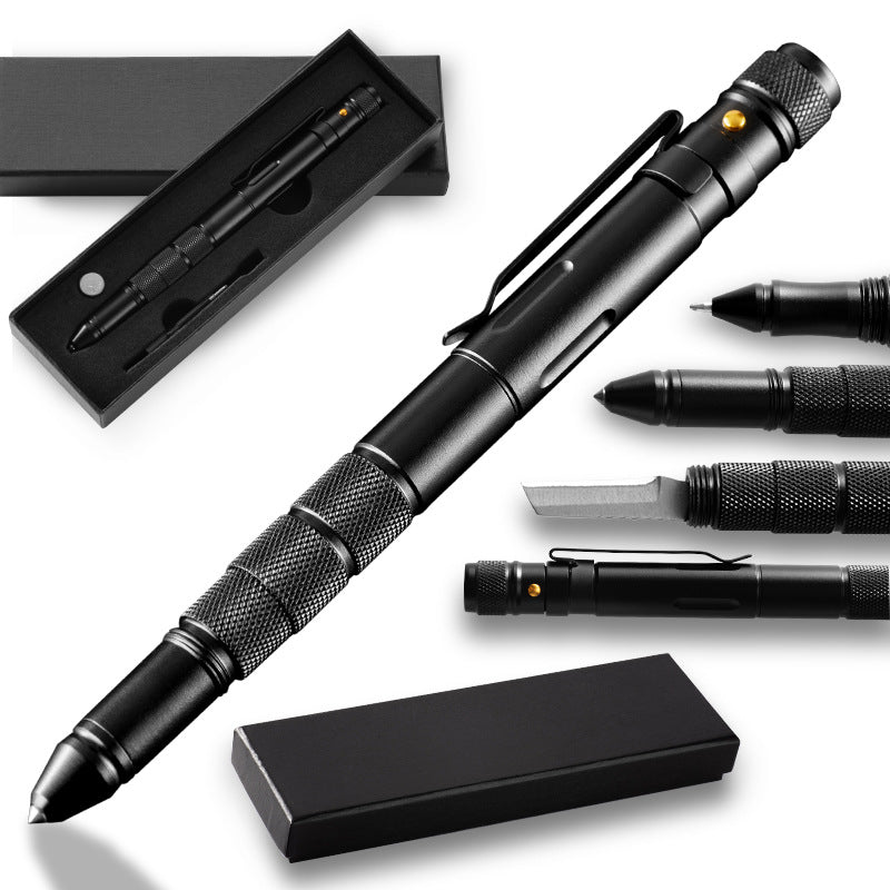 4-in-1 Tactical Self-Defense Pen – Flashlight, Window Breaker & Writing