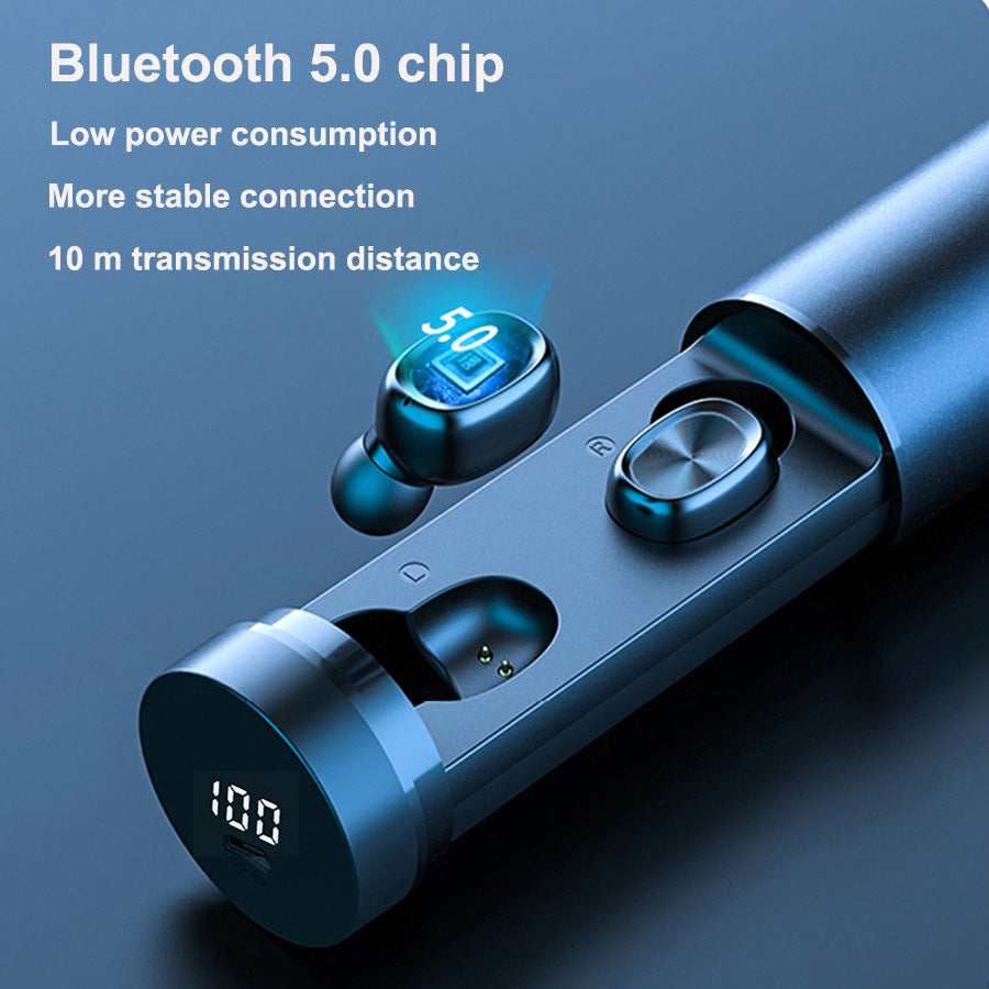Bluetooth 5.0 Wireless Earbuds – 8D HIFI Sport Earphones with Mic for Gaming & Music