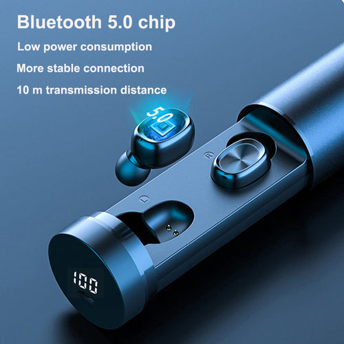 Bluetooth 5.0 Wireless Earbuds – 8D HIFI Sport Earphones with Mic for Gaming & Music