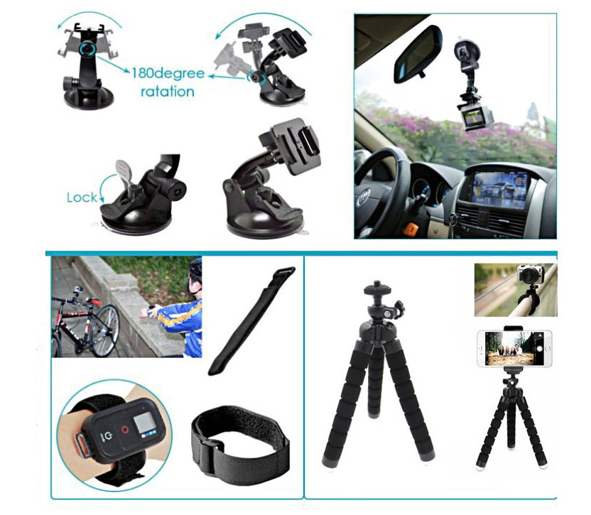 Camera Accessories Kit – Essential Add-Ons for Action & Surveillance Cameras