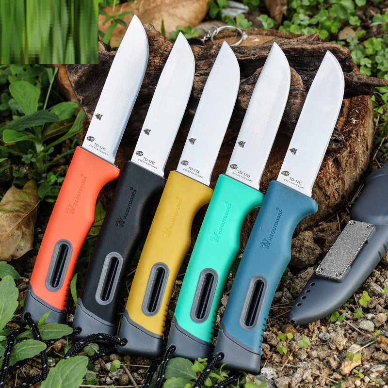 Outdoor Survival Knife – 5Cr15MoV Steel, Self-Defense & Camping
