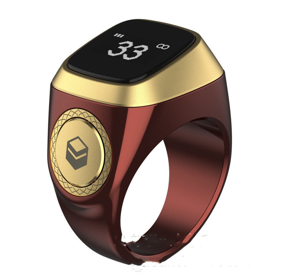 Muslim Smart Ring with Digital Tasbih Counter - Bluetooth Zikr Ring