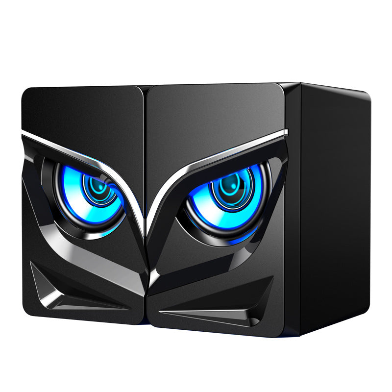 LED Desktop Computer Speakers - USB Powered Sound Bar with 3D Stereo