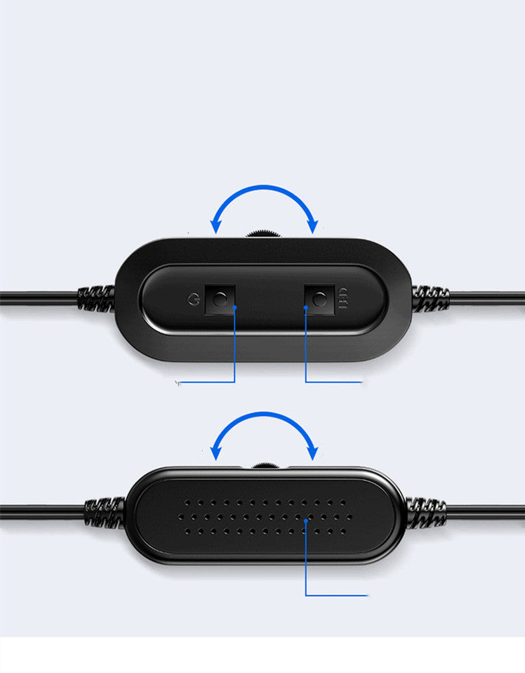 LED Desktop Computer Speakers - USB Powered Sound Bar with 3D Stereo