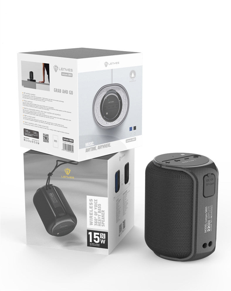 Waterproof & Drop-Proof Wireless Bluetooth Subwoofer Speaker – Deep Bass for Outdoors