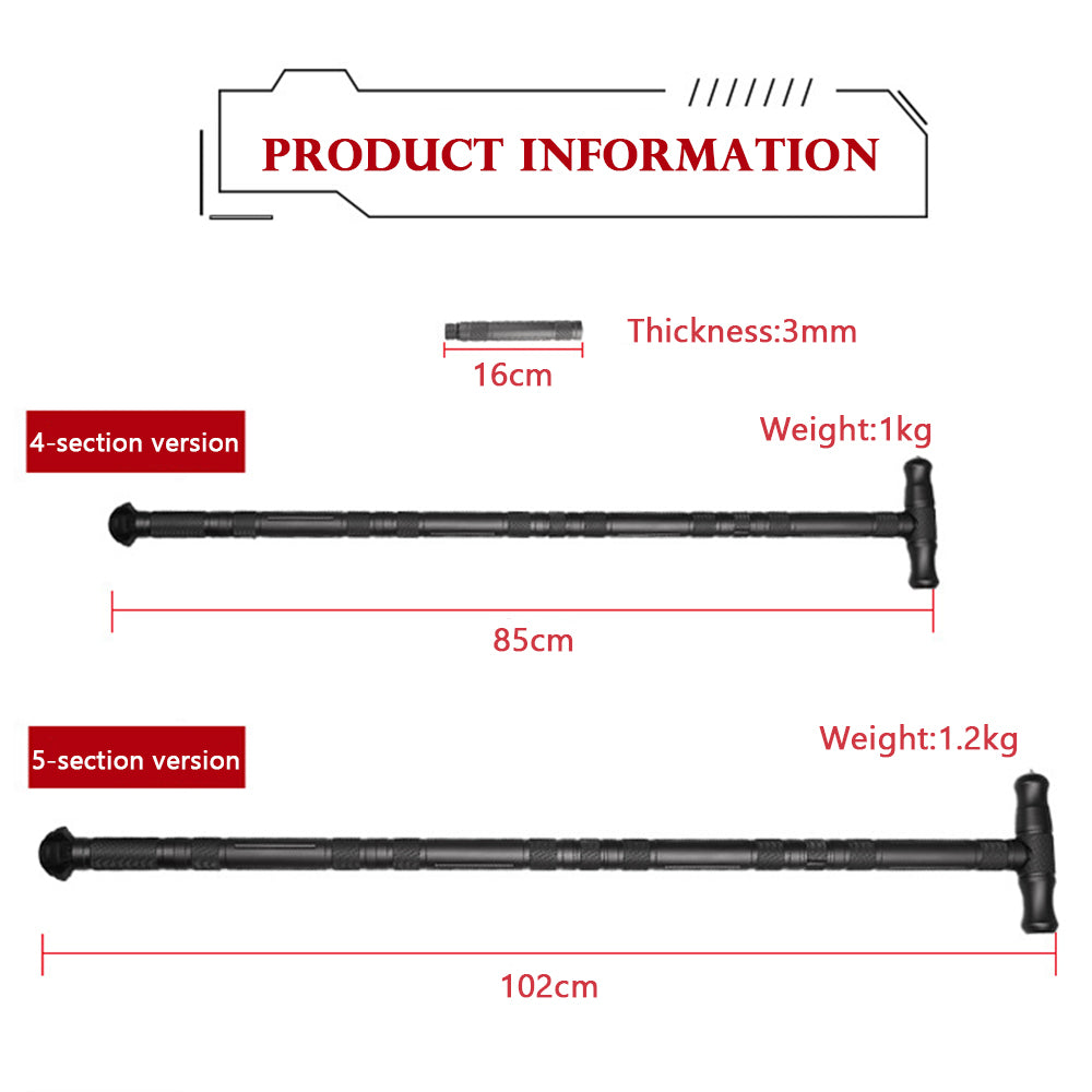 Multifunctional Aluminum Alloy Self-Defense Stick – 4 & 5 Section Expandable