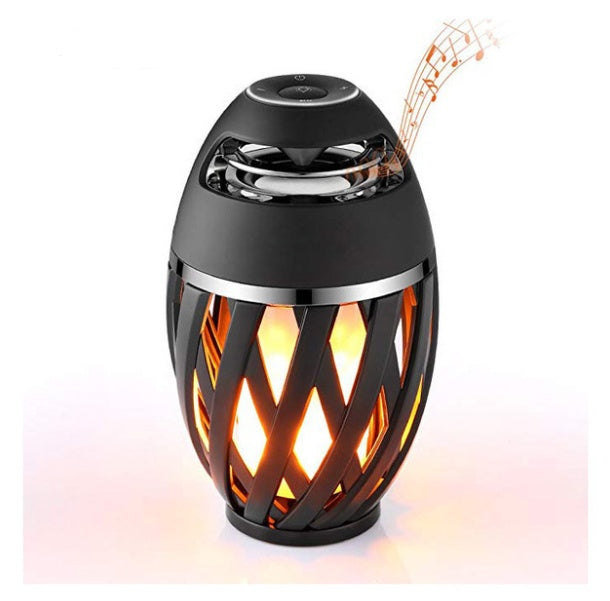 Flame Effect Bluetooth Speaker – Wireless Home Décor Speaker with Realistic Fire Ambiance