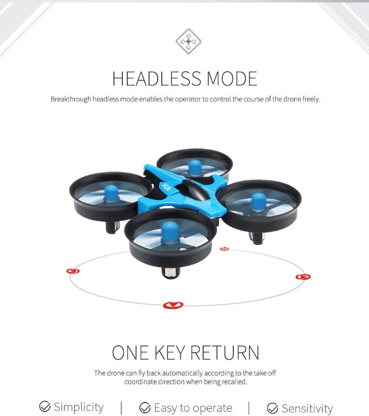JJRC H36 Mini RC Drone – Headless Mode, One Key Return, Beginner Quadcopter