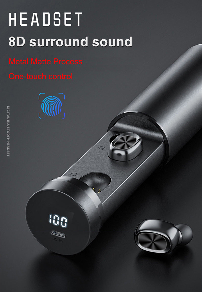 Bluetooth 5.0 Wireless Earbuds – 8D HIFI Sport Earphones with Mic for Gaming & Music