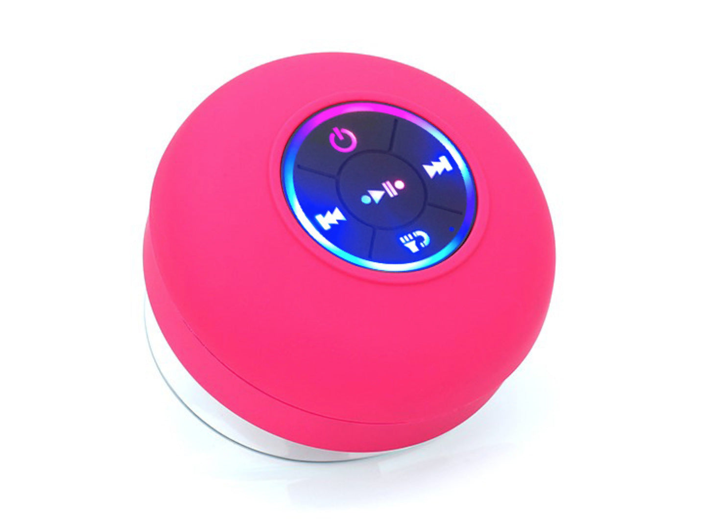 BTS07 Waterproof Bluetooth Speaker with Suction Cup & LED Light – Shower & Outdoor Audio