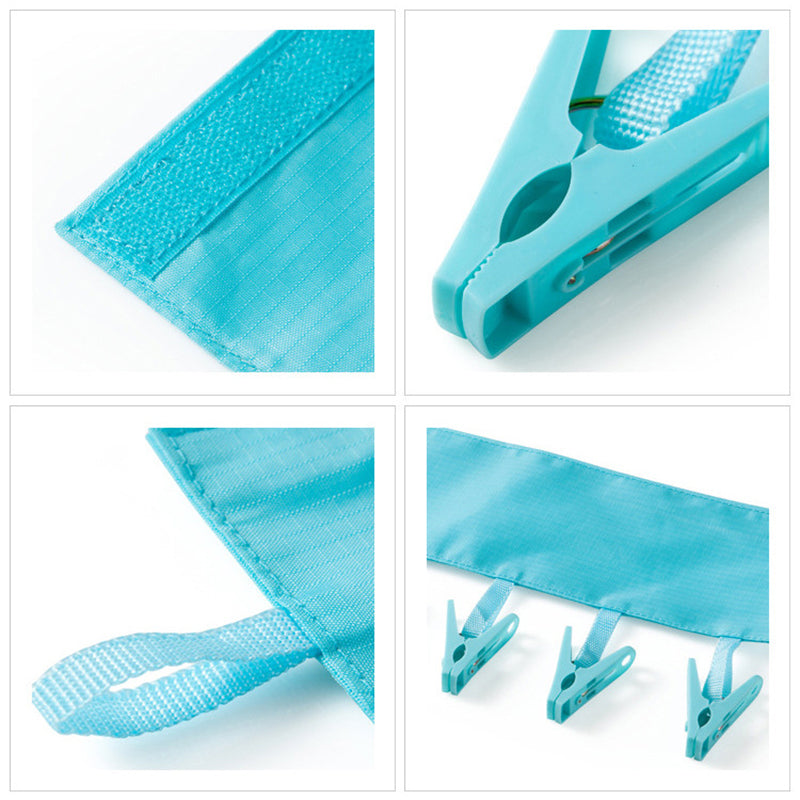 6-Clip Hanging Clothes Dryer Rack