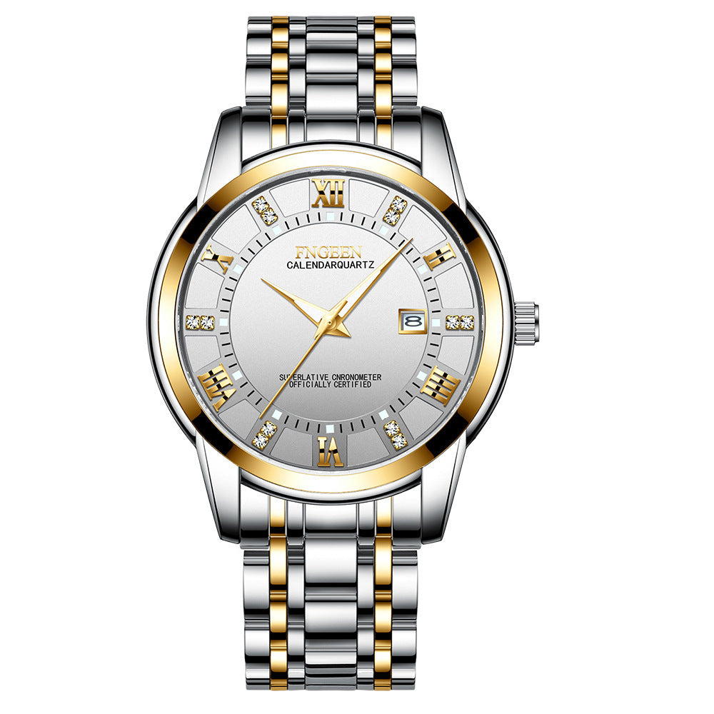 Men's Ultra-Thin Waterproof Quartz Watch - Calendar Business Casual Wristwatch