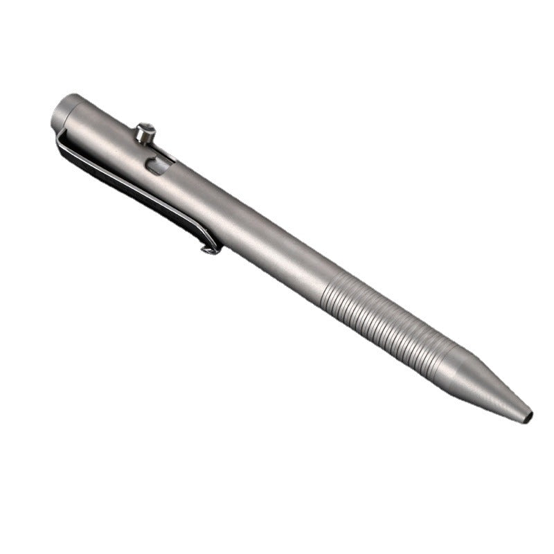 Titanium Alloy Tactical Pen – Camping & Self-Defense