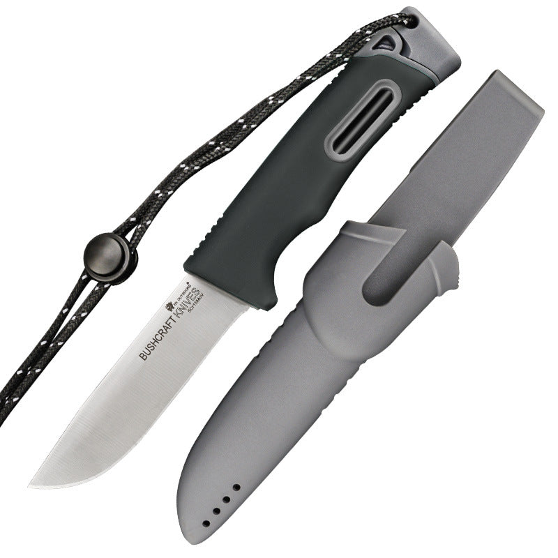 Outdoor Survival Knife – 5Cr15MoV Steel, Self-Defense & Camping