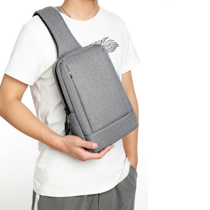 Men's Urban Oxford Crossbody Sling Bag - Waterproof Chest & Shoulder Backpack