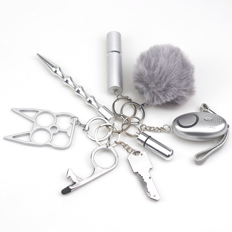 8-Piece Self-Defense Keychain Set – Personal Safety Bundle