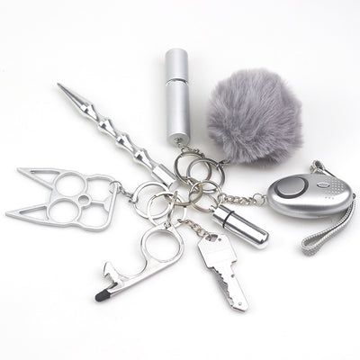 8-Piece Self-Defense Keychain Set – Personal Safety Bundle