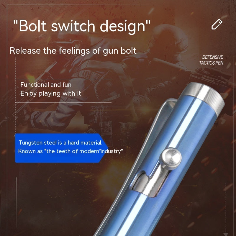 Titanium Alloy Tactical Pen – Camping & Self-Defense