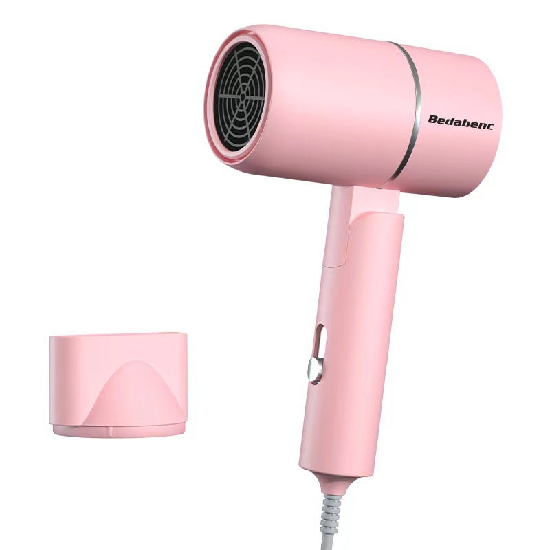 Household High-Power Negative Ion Hair Dryer with Blue Light - Foldable 4-Speed