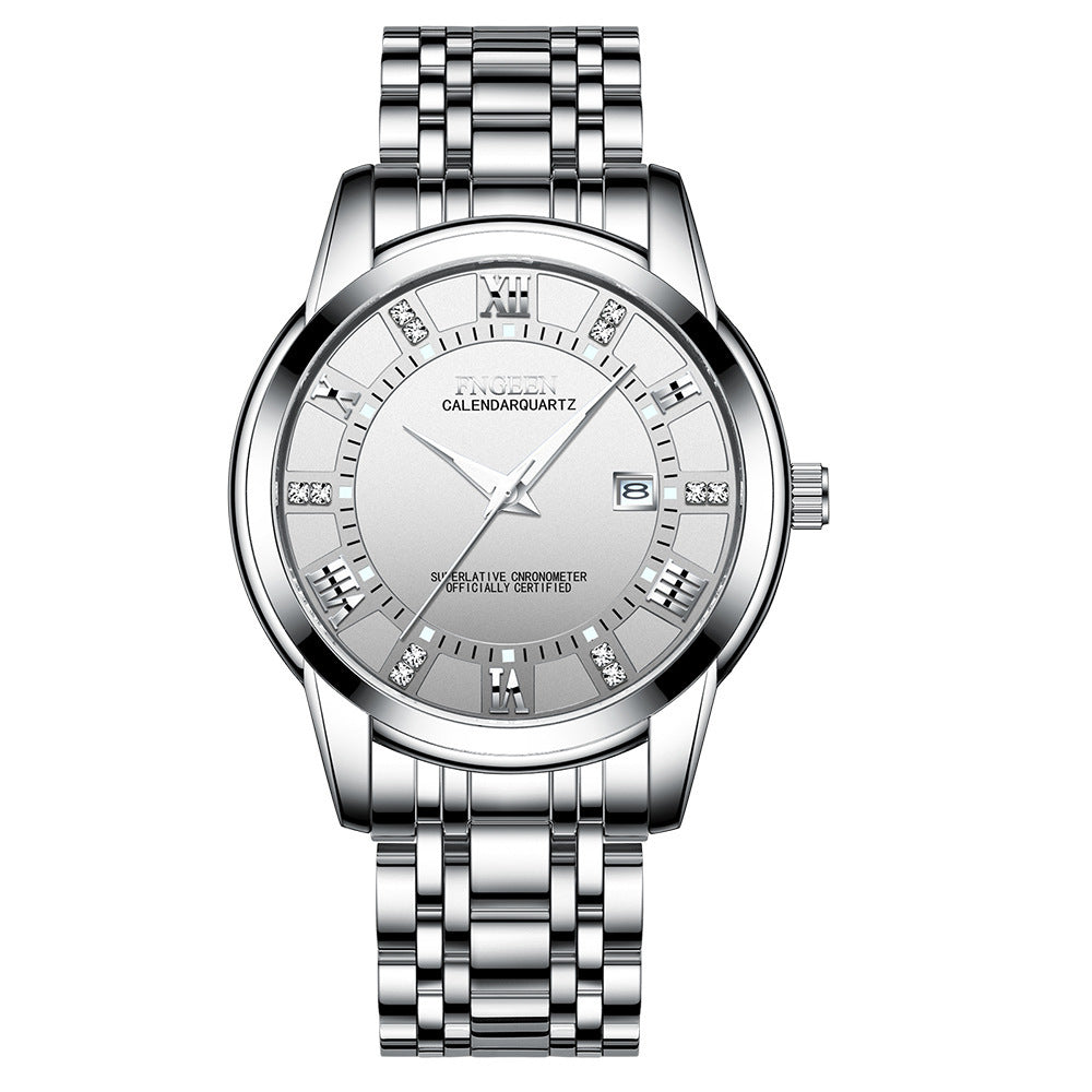 Men's Ultra-Thin Waterproof Quartz Watch - Calendar Business Casual Wristwatch