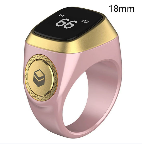 Muslim Smart Ring with Digital Tasbih Counter - Bluetooth Zikr Ring