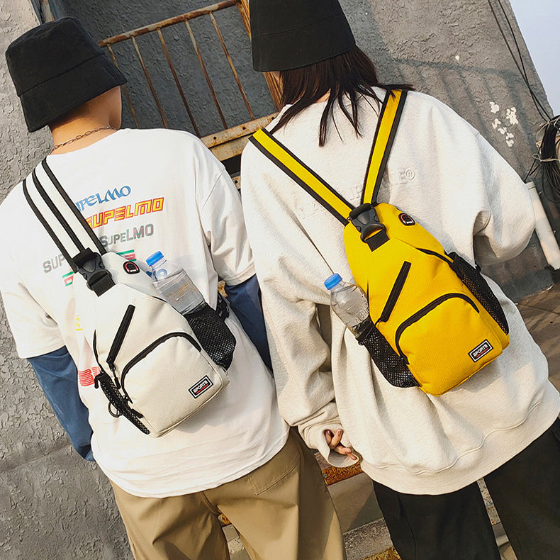 Women's Sports Chest & Shoulder Bag - Multifunctional Oxford Crossbody Backpack