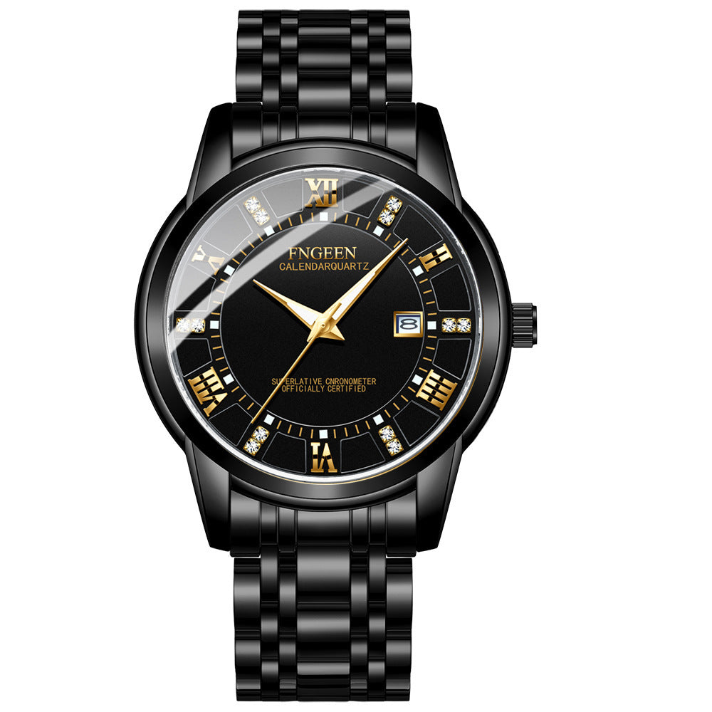 Men's Ultra-Thin Waterproof Quartz Watch - Calendar Business Casual Wristwatch
