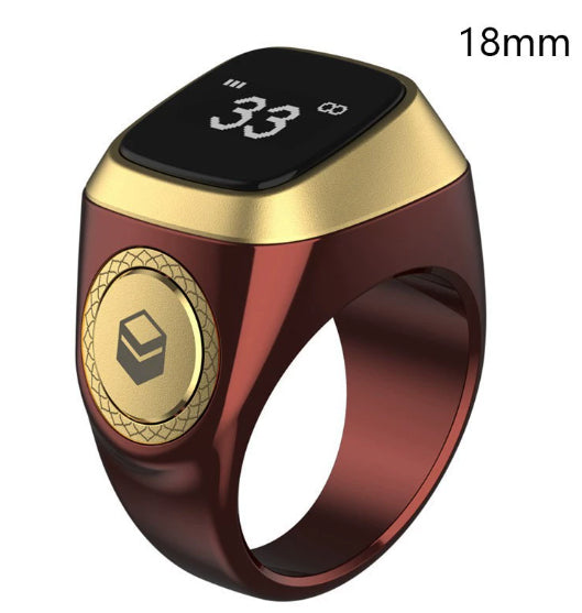 Muslim Smart Ring with Digital Tasbih Counter - Bluetooth Zikr Ring