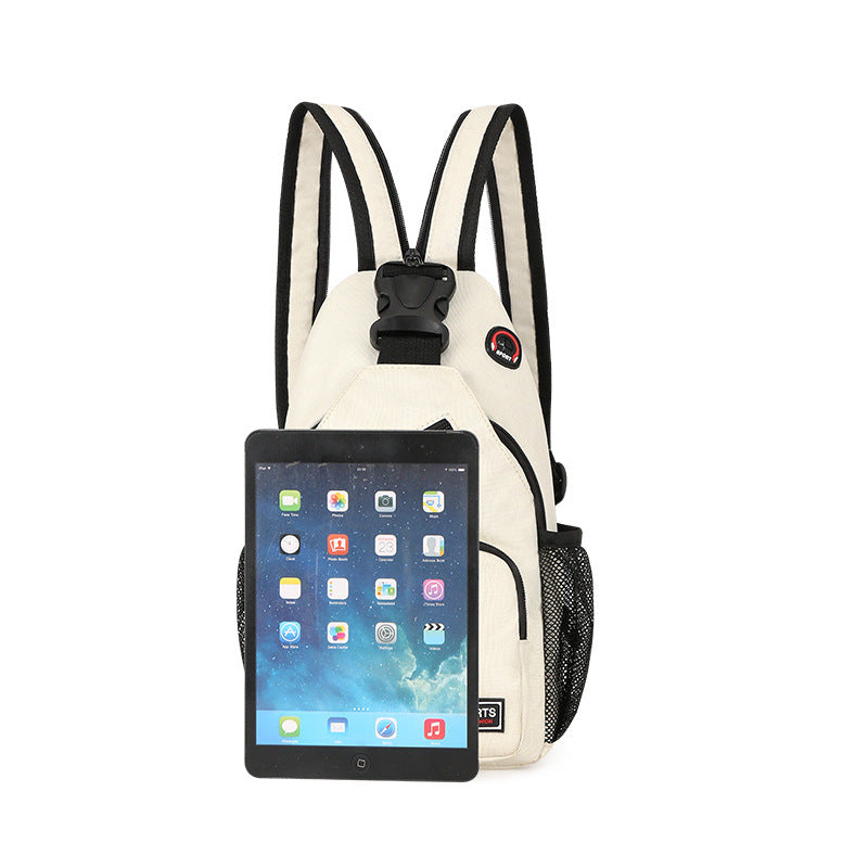 Women's Sports Chest & Shoulder Bag - Multifunctional Oxford Crossbody Backpack