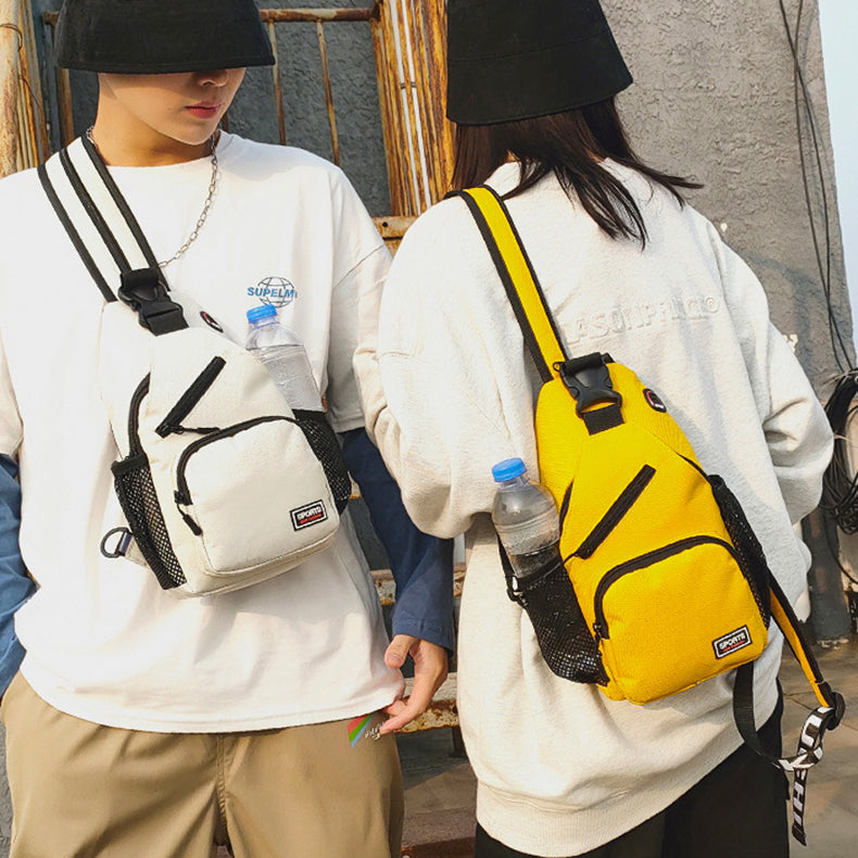 Women's Sports Chest & Shoulder Bag - Multifunctional Oxford Crossbody Backpack