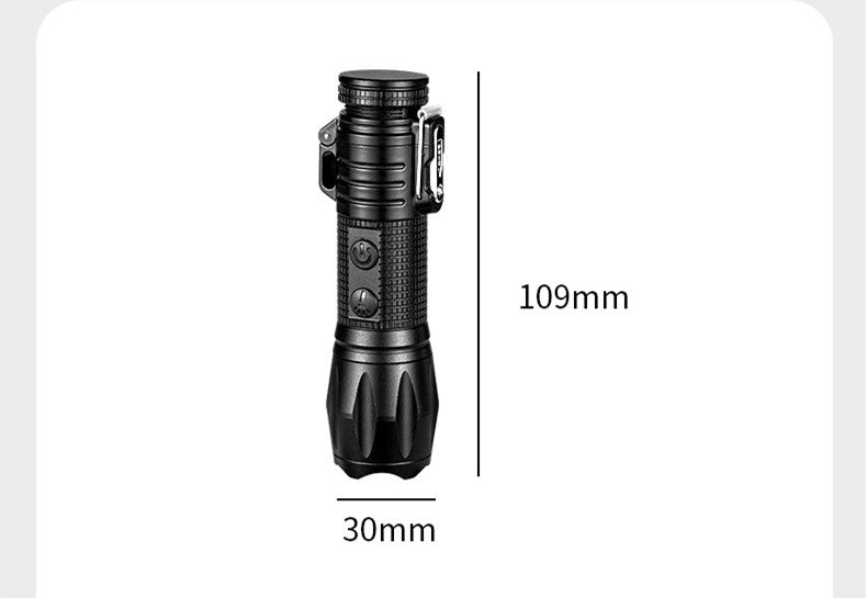 Women's Double Arc Self-Defense Torch – USB Rechargeable Stun Flashlight