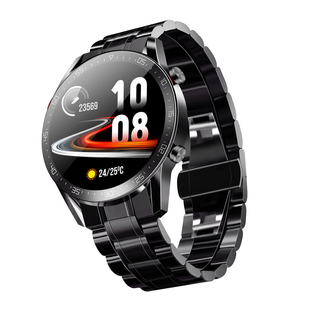 Fashion Steel Band Business Smart Watch - Bluetooth Calling & Health Monitoring