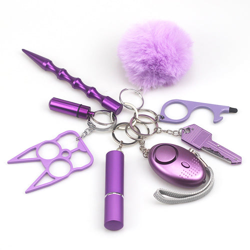 8-Piece Self-Defense Keychain Set – Personal Safety Bundle