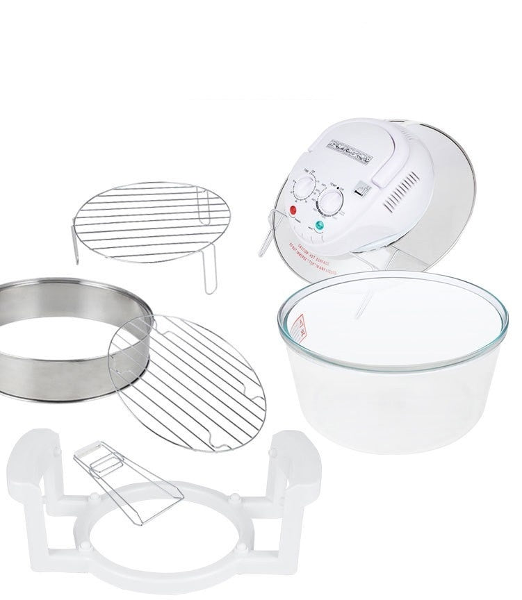 Glass Visual Air Fryer Convection Oven – See-Through Window, Multi-Function
