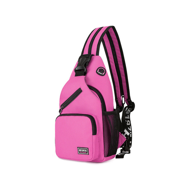 Women's Sports Chest & Shoulder Bag - Multifunctional Oxford Crossbody Backpack