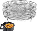 3-Layer Round Air Fryer Rack – Multi-Tier Stackable Cooking Accessory