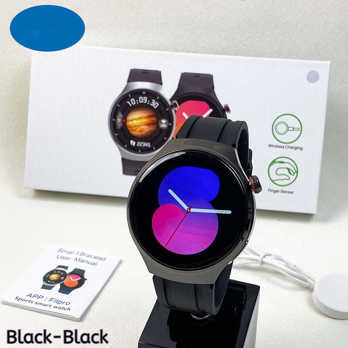 D11 Health & Sports Round Screen Smart Watch - Bluetooth Calling & Fitness Tracker