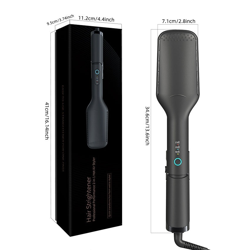 2-in-1 Hair Dryer & Straightener - Wet & Dry Dual Use Electric Hair Styler