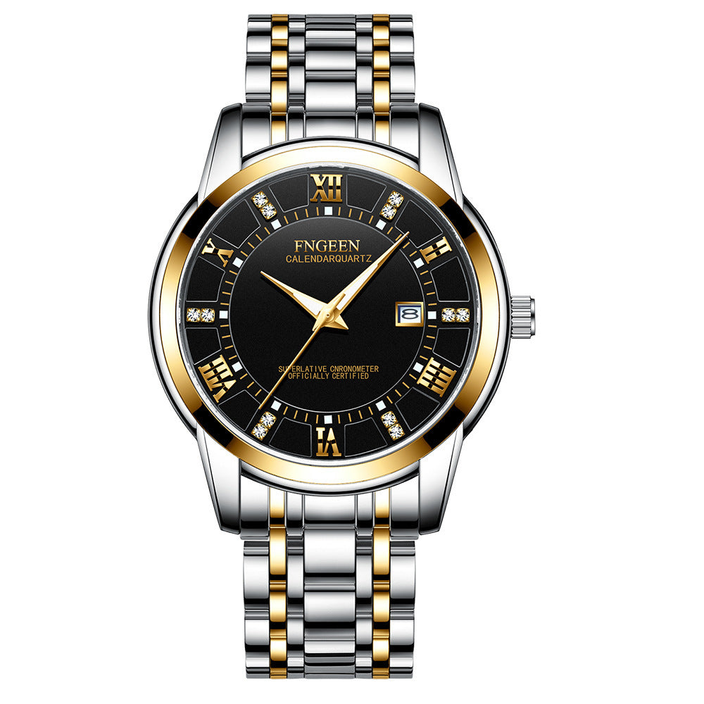 Men's Ultra-Thin Waterproof Quartz Watch - Calendar Business Casual Wristwatch