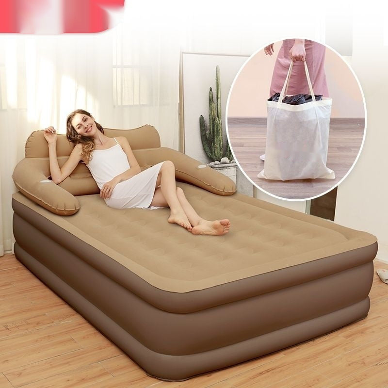 Portable Folding Inflatable Bed with Heightened Backrest – Nap Anywhere