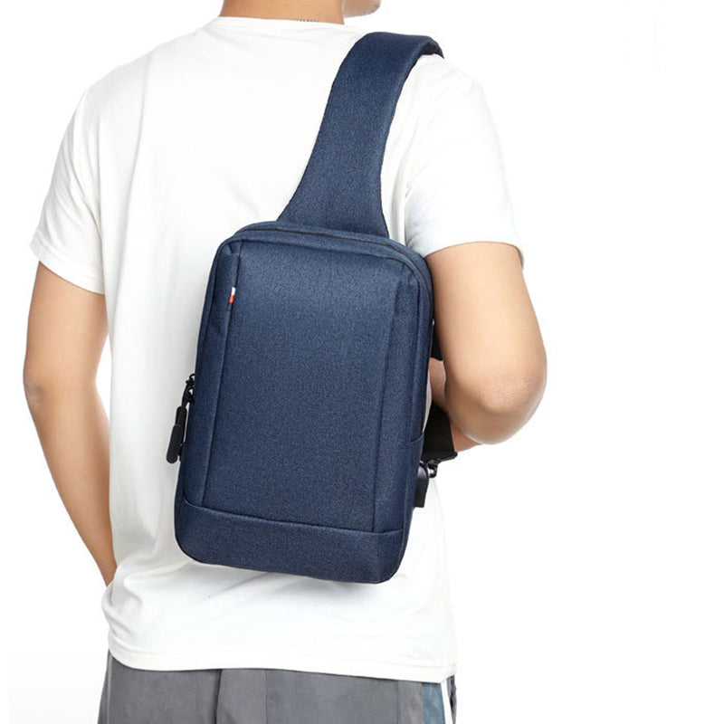 Men's Urban Oxford Crossbody Sling Bag - Waterproof Chest & Shoulder Backpack