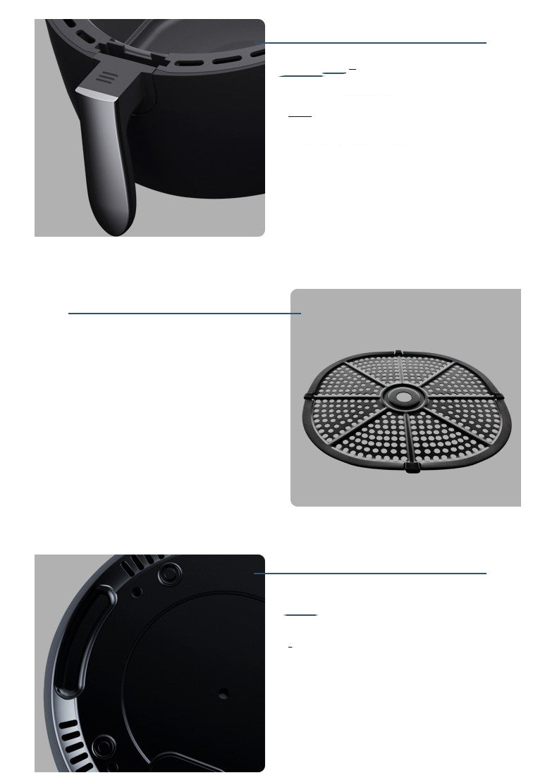 Large Capacity 8L Intelligent Air Fryer – Smart Digital Touch Screen