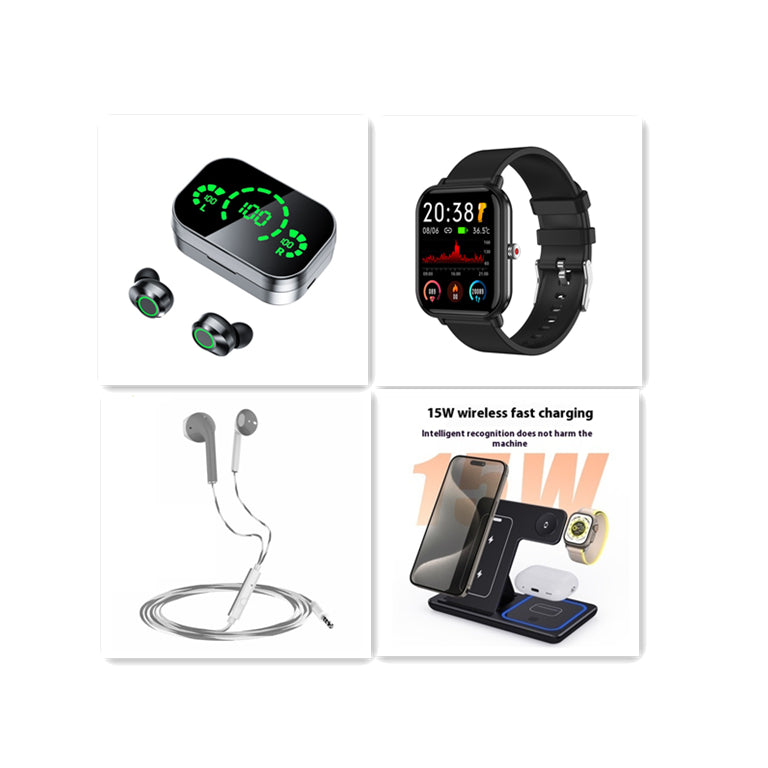YD03 TWS Wireless Earbuds – Smart Digital Display, Breathing Light & In-Ear Bluetooth 5.0