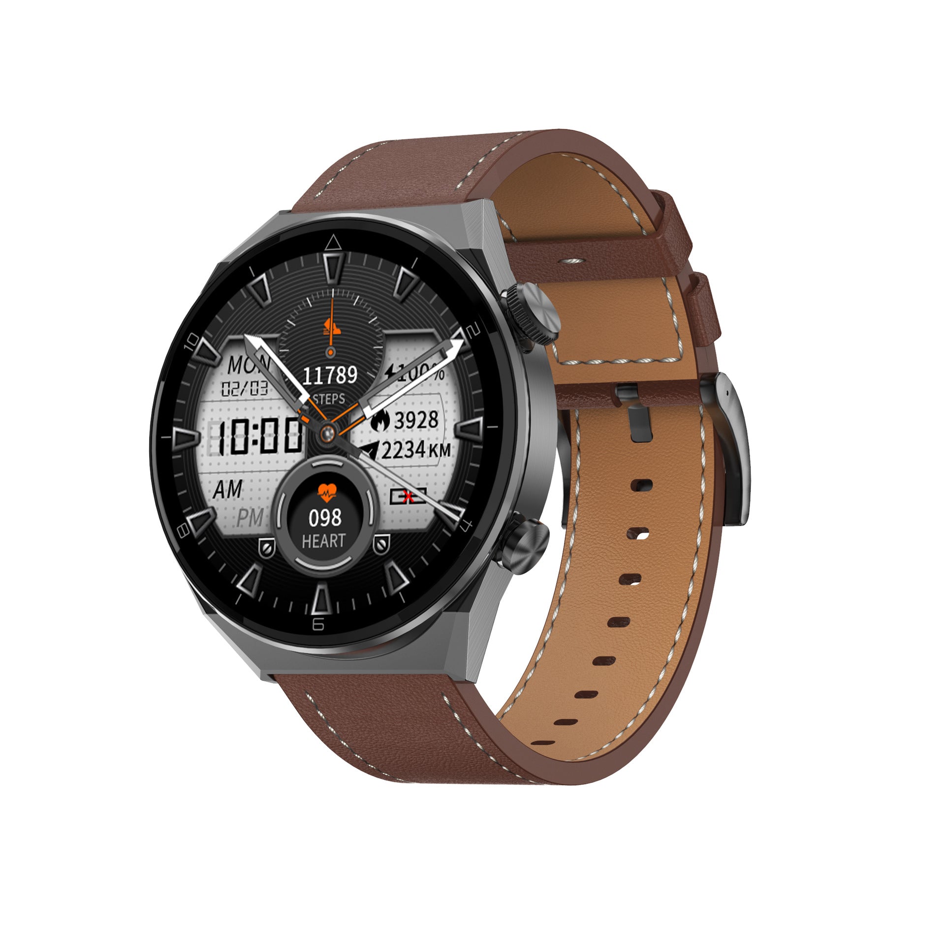 DT3 Series Fashion Metal Smart Watch - Business & Sports Health Tracker