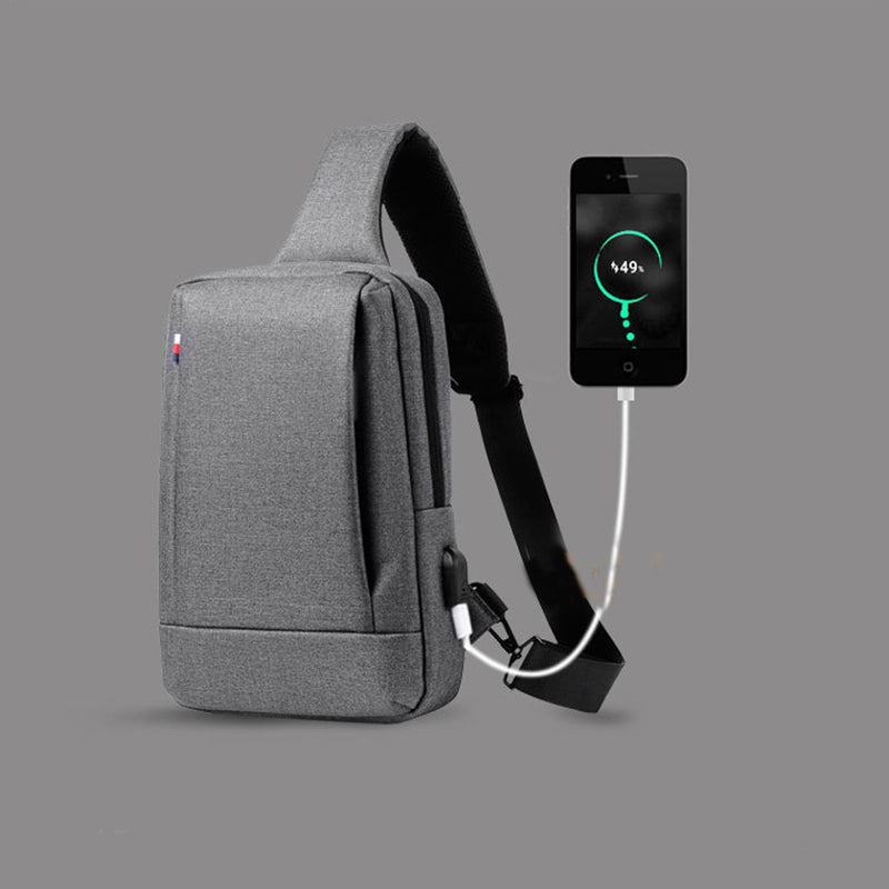 Men's Urban Oxford Crossbody Sling Bag - Waterproof Chest & Shoulder Backpack