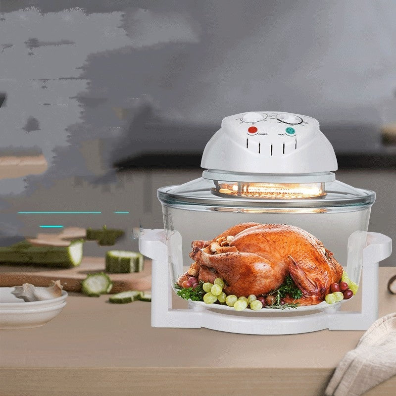 Glass Visual Air Fryer Convection Oven – See-Through Window, Multi-Function