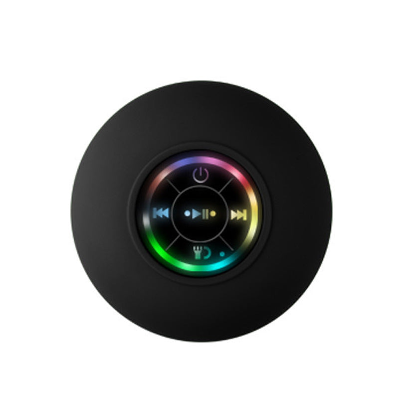 BTS07 Waterproof Bluetooth Speaker with Suction Cup & LED Light – Shower & Outdoor Audio