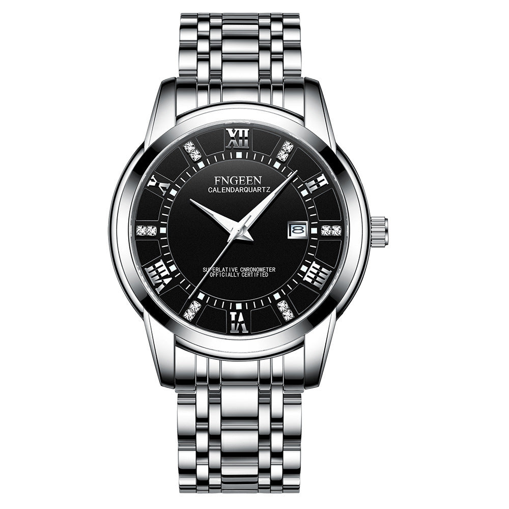 Men's Ultra-Thin Waterproof Quartz Watch - Calendar Business Casual Wristwatch