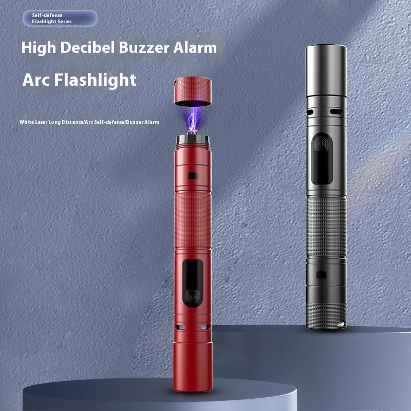 Tactical Self-Defense Flashlight – Aluminum Alloy, Type-C Charging